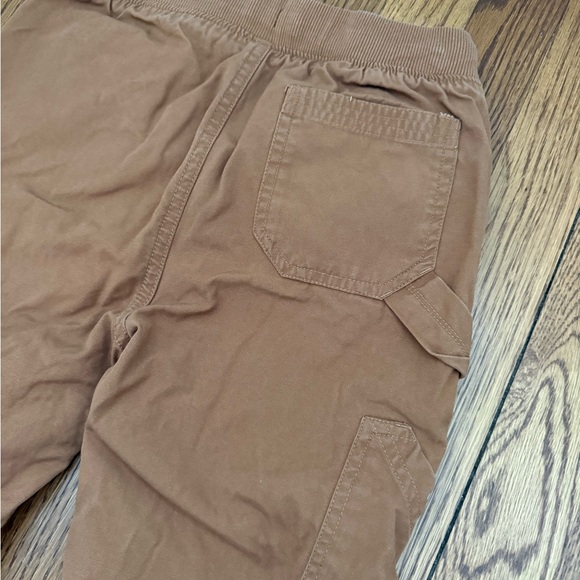 Hanna Andersson Brown boys pants with Plaid Cuffs - Picture 5 of 6